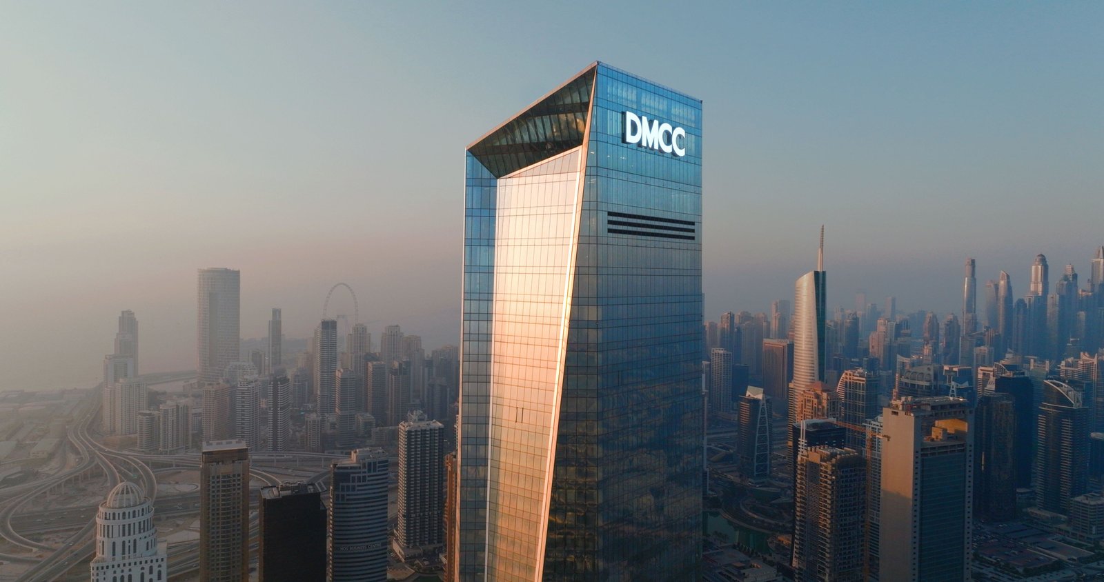 Dubai Multi Commodities Centre tower skyline